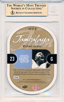 Upper Deck 2011-12 Fleer Retro Jambalaya #1/21JB Michael Jordan  / BGS Grade 9.5