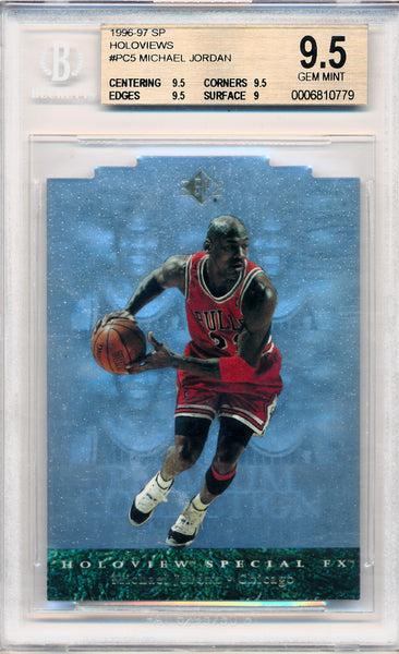 Upper Deck 1996-1997 SP Holoviews #PC5 Michael Jordan / BGS Grade 