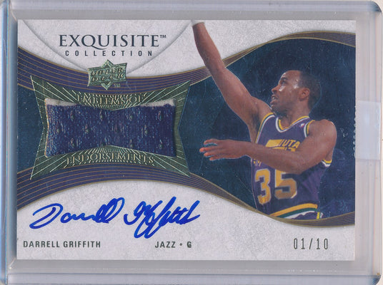 Upper Deck 2007-2008 Exquisite Collection Emblems Of Endorsement #EEDG Darrell Griffith 1/10