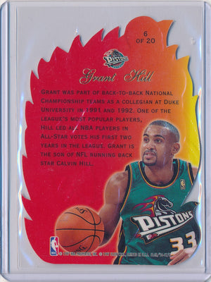 Fleer 1996-1997 Flair Showcase  Hot Shots #6/20 Grant Hill