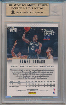 Panini 2012-2013 Prizm Prizms Gold #209 Kawhi Leonard 2/10 / BGS Grade 9.5