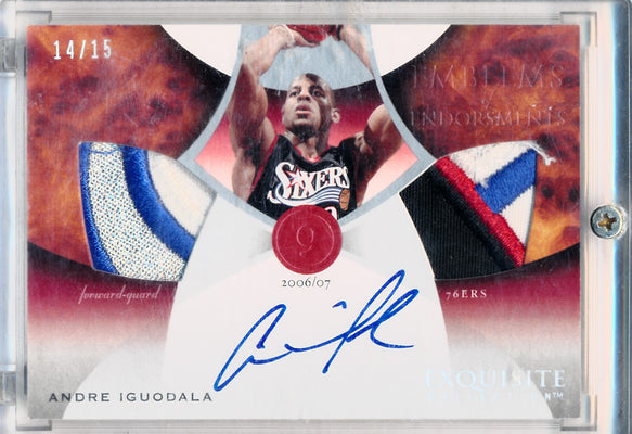 Upper Deck 2006-2007 Exquisite Collection Emblems Of Endorsement #EMAI Andre Iguodala 14/15