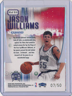 Fleer 1999-2000 Focus Soar Subjects #10/15U Jason Williams 7/50