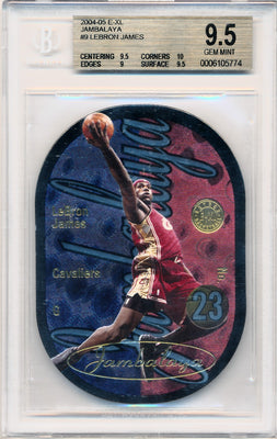 Fleer 2004-2005 E-XL Jambalaya #9 Lebron James 9/10 / BGS Grade 9.5