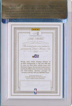 Panini 2012-2013 Flawless Silver Jumbo Patches #62 John Stockton 20/25 / BGS Grade 8