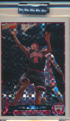 Topps  2003-2004 Chrome  X-Fractor #108 Eddy Curry 78/220