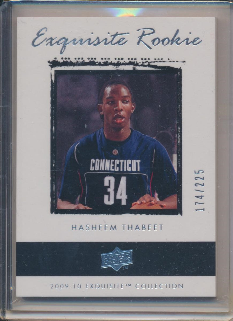 Upper Deck 2009-2010 Exquisite Collection Rookie #61 Hasheem Thabeet 174/225