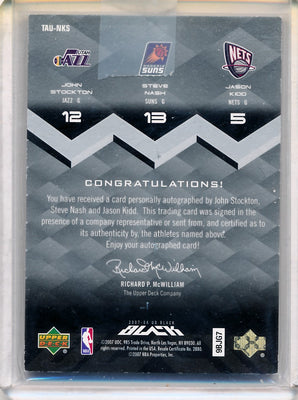 Upper Deck 2007-2008 Ud Black  #TAU-NKS John Stockton / Steve Nash / Jason Kidd 11/15