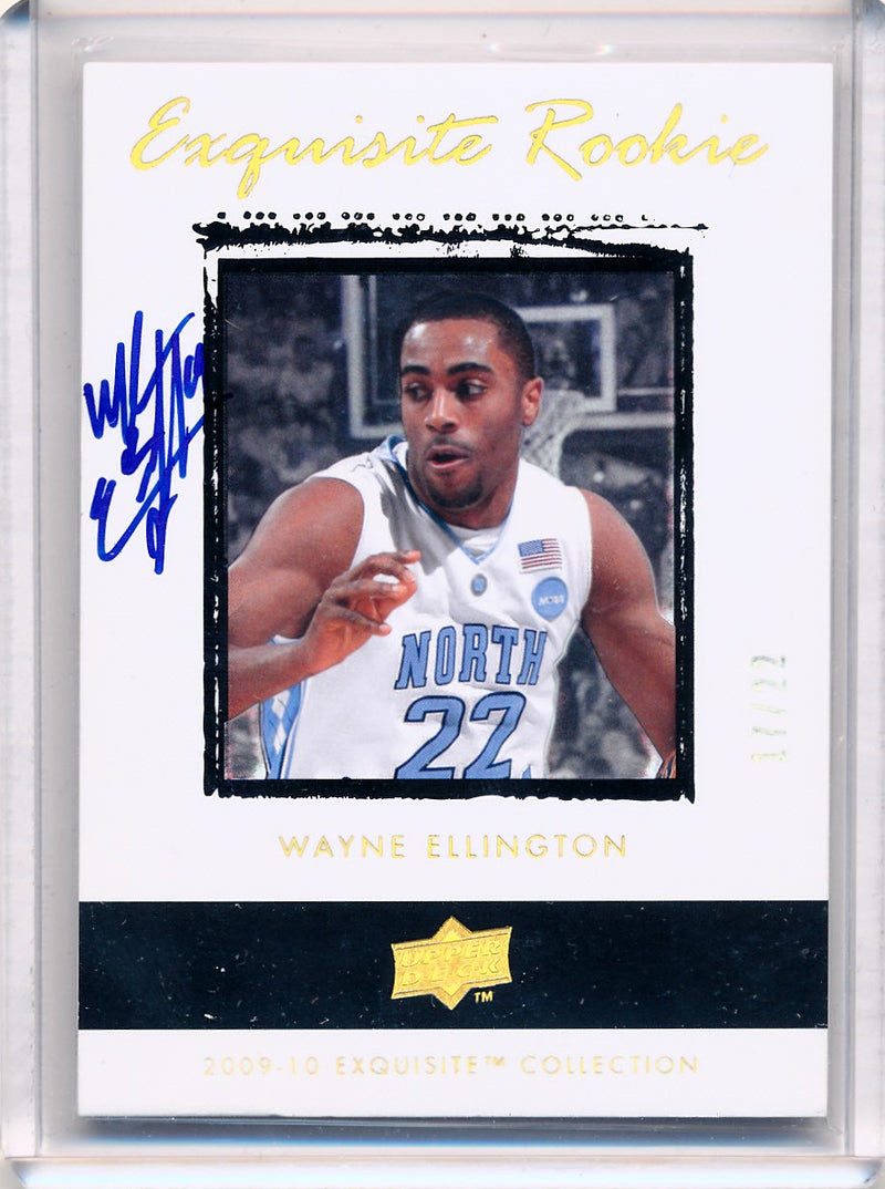 Upper Deck 2009-2010 Exquisite Collection Rookie Parallel #69 Wayne Ellington 17/22