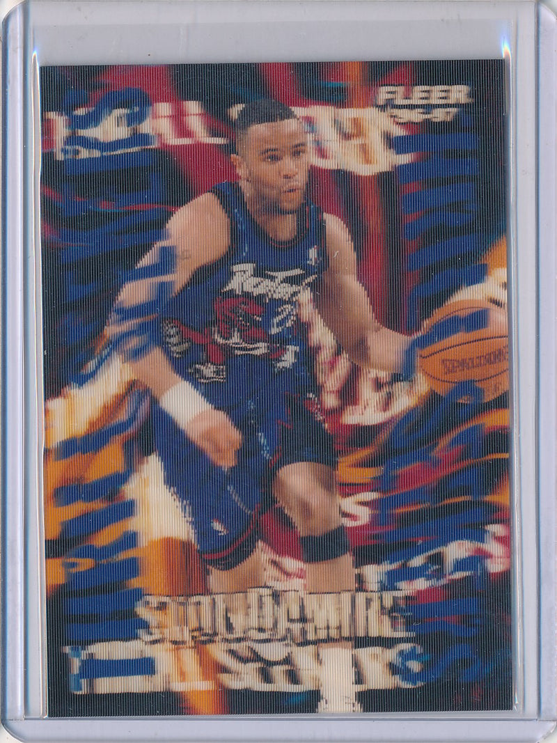 Fleer 1996-1997 Basketball Thrill Seekers #15/15 Damon Stoudemire