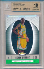 Topps  2006-2007 Finest Green Refractors #102 Kevin Durant 61/199 / BGS Grade 10