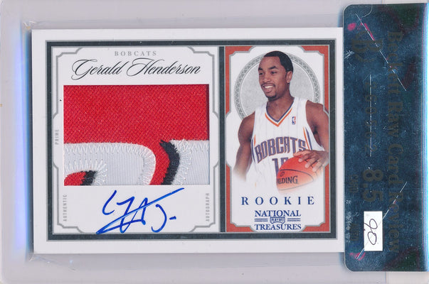 Panini 2009-2010 National Treasures Century Platinum #211 Gerald Henderson 3/5 / Auto Grade 9