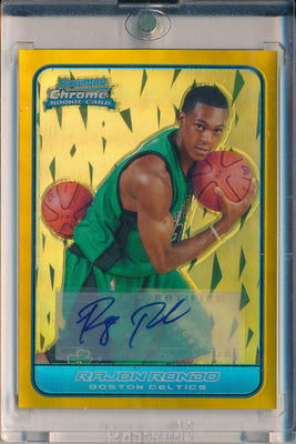 Topps 2006-07 Bowman Chrome Rookie Autographs Refractor #163 Rajon Rondo 38/50