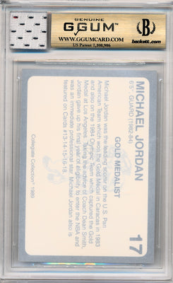 Collegiate Collection 1989-1990 North Carolina Collegiate Collection #17 Michael Jordan  / BGS Grade 9.5