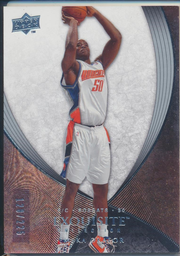 Upper Deck 2007-2008 Exquisite Collection Base #35 Emeka Okafor 128/225