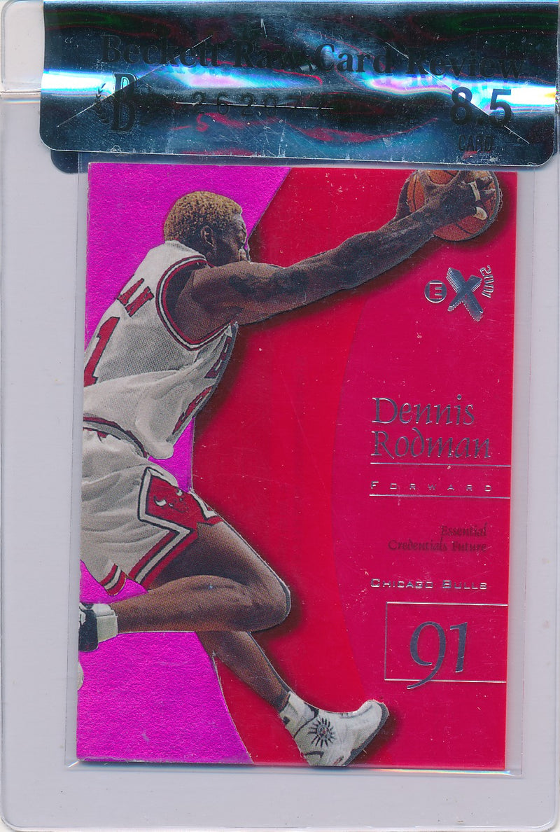 SkyBox 1997-1998 E-X2000 Essential Credentials Future #5 Dennis Rodman 73/76 / BGS Grade 8.5