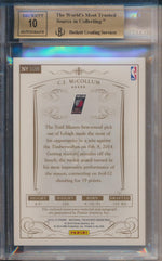 Panini 2013-2014 National Treasures RPA Platinum #108 C.J. McCollum 69/99 / BGS Grade 9.5 / Auto Grade 10