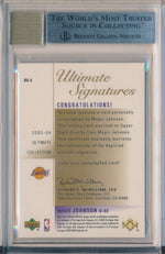 Upper Deck 2003-2004 Ultimate Collection Ultimate Signatures Gold #MA-A Magic Johnson 4/32 / BGS Grade 9 / Auto Grade 10