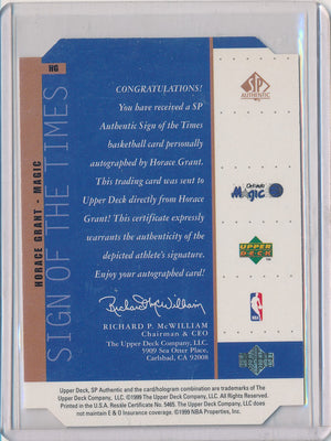 Upper Deck 1998-1999 SP Authentic Sign Of The Times #HG Horace Grant