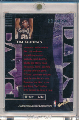SkyBox 1998-1999 Hoops BAMS #5/10B Tim Duncan 236/250