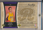 Upper Deck 2004-2005 Exquisite Collection Gold RPA #73 Sasha Vujacic 16/18