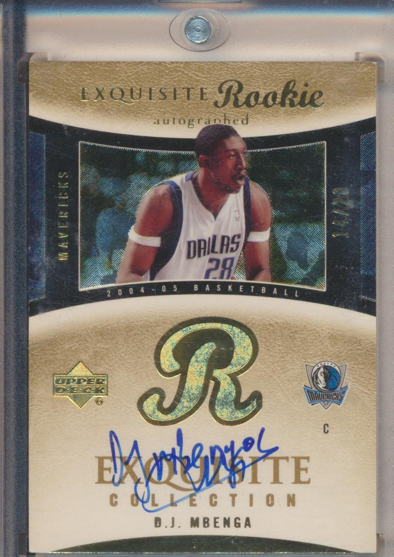 Upper Deck 2004-2005 Exquisite Collection Gold RPA #70 D.J. Mbenga 14/28