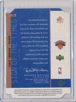 Upper Deck 1998-1999 SP Authentic Sign Of The Times #LJ Larry Johnson