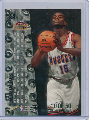 Skybox 1998-1999 Metal Universe Championship Precious Metal Gems #99 Danny Fortson 10/50