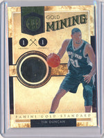 Panini 2010-2011 Gold Standard Gold Mining #6 Tim Duncan 6/8