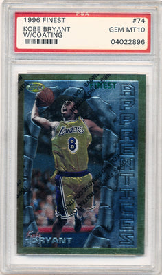 Topps 1996 Finest W/Coating #74 Kobe Bryant  / PSA Grade 10