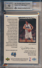 Upper Deck 2003-2004 Exquisite Collection Exquisite Rookie Patch Auto #48 Zaza Pachulia 175/225 / BGS Grade 9 / Auto Grade 10