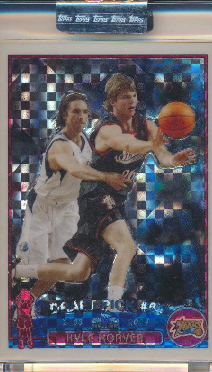 Topps  2003-2004 Chrome  X-Fractor #153 Kyle Korver 48/220