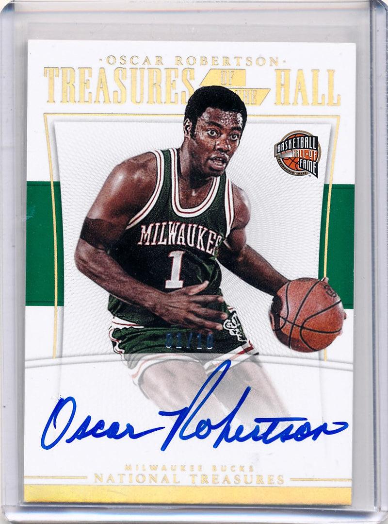 Panini 2015-2016 National Treasures  Treasures Of The Hall #TH-ORB Oscar Robertson 1/10