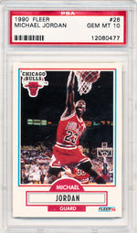 Fleer 1990   #26 Michael Jordan  / PSA Grade 10