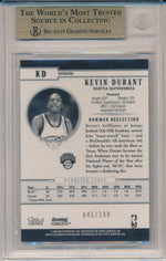 Topps  2007-2008 Bowman Sterling Black Refractors #KD Kevin Durant 45/199 / BGS Grade 9.5