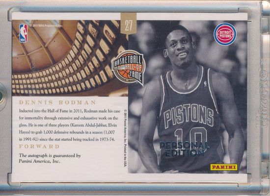 Panini 2010-2011 National Treasures Personal Edition #27 Dennis Rodman