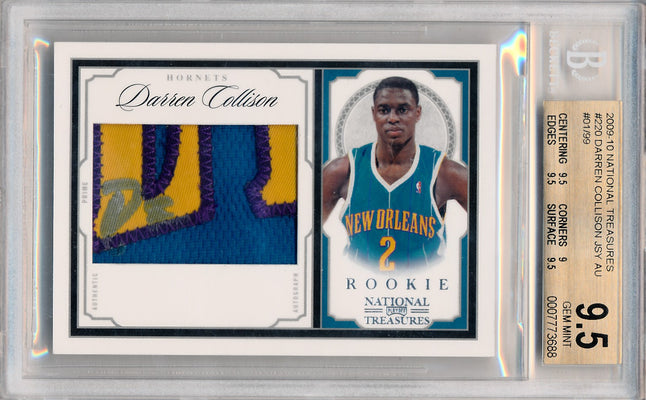 Panini 2009-2010 National Treasures Century Silver #220 Darren Collison 26/99 / BGS Grade 9.5 / Auto Grade 10