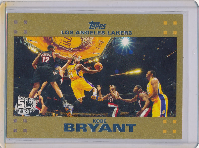 Topps 2007 50th Anniversary  #24 Kobe Bryant 648/2007