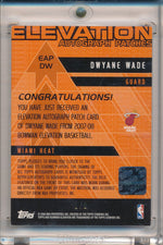 Topps 2007-2008 Elevation  Autograph Patches #EAP-DW Dwyane Wade 1/9