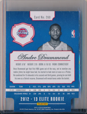 Panini 2012-2013 Elite Rookie  Status #260 Andre Drummond 22/24