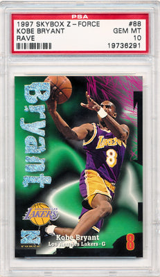 Skybox 1997-1998 Z-Force Rave #88 Kobe Bryant 57/399 / PSA Grade 10