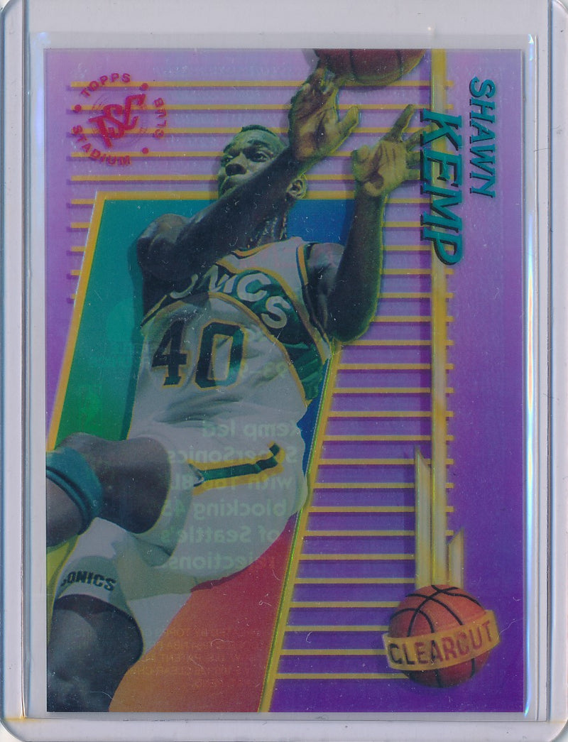 Topps 1993-1994 Stadium Club Clearcut #25 Shawn Kemp