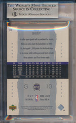 Upper Deck 2003-2004 Exquisite Collection Base #33 Mike Bibby 63/225 / BGS Grade 9