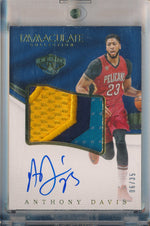 Panini 2016-2017 Immaculate Collection Basketball #PP-AD Anthony Davis 6/35