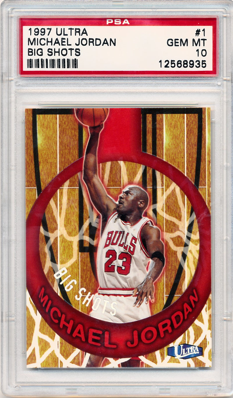 Fleer 1997-1998 Ultra Big Shots #1 Michael Jordan 1/15 / PSA Grade 10