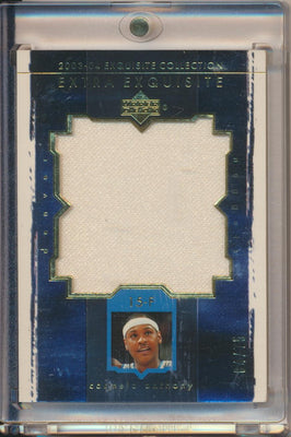 Upper Deck 2003-2004 Exquisite Collection Extra Exquisite Jumbo Patch #EE-CA Carmelo Anthony 64/75