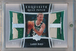 Upper Deck 2004-2005 Exquisite Collection Quad Patch #E4P-LB Larry Bird 2/3