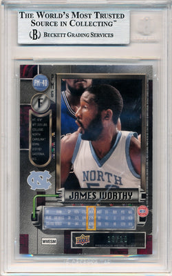 Upper Deck 2011-12 Fleer Retro Precious Metal Gems GREEN #PM-40 James Worthy 10/10 / BGS Grade 9