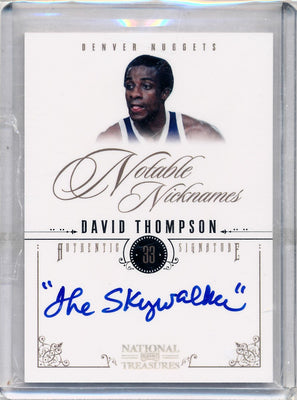 Panini 2010-2011 National Treasures Notable Nicknames  #16 David Thompson 19/99