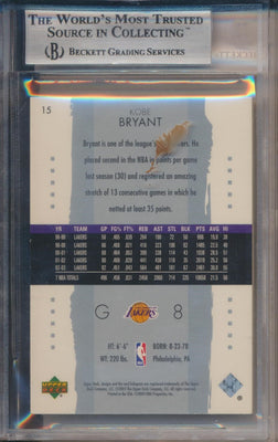 Upper Deck 2003-2004 Exquisite Collection Base #15 Kobe Bryant 85/225 / BGS Grade 9